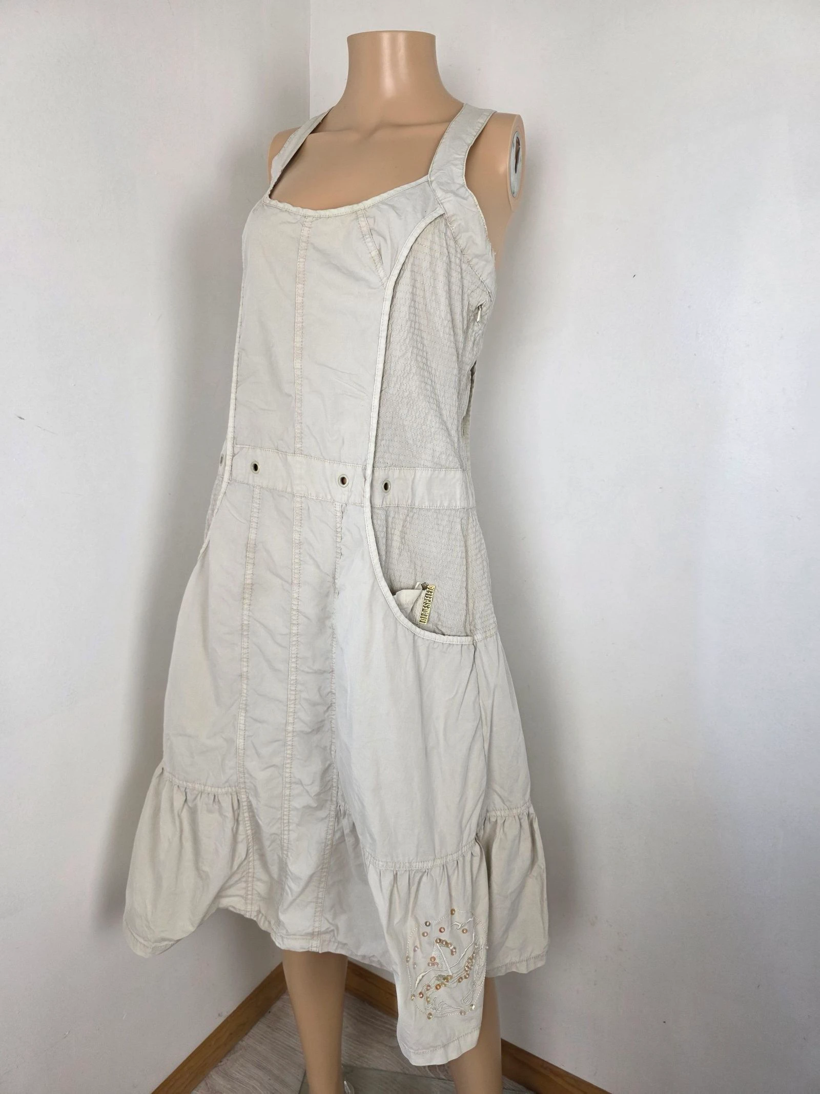 Vestido safari cottagecore fairycore estético con lentejuelas vintage y2k talla 38/40 – photo 13